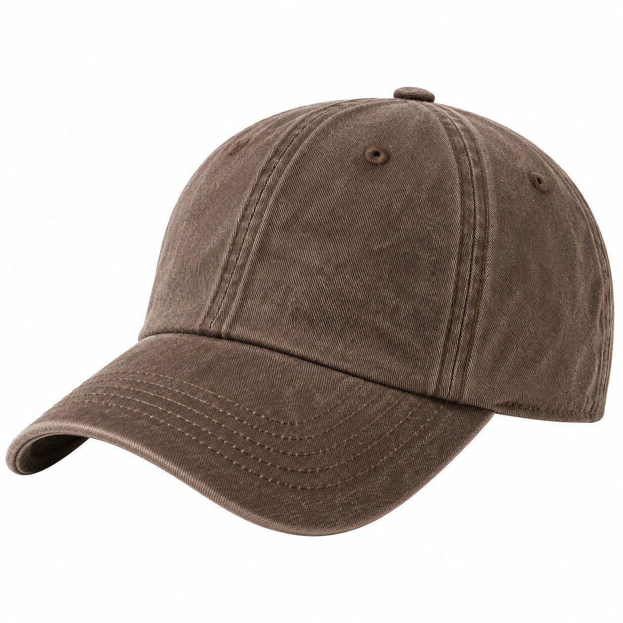 Gorra de béisbol marrón unisex ajustable