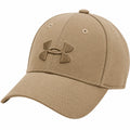 Gorra Ajustable Hombre Beige con Logo Bordado
