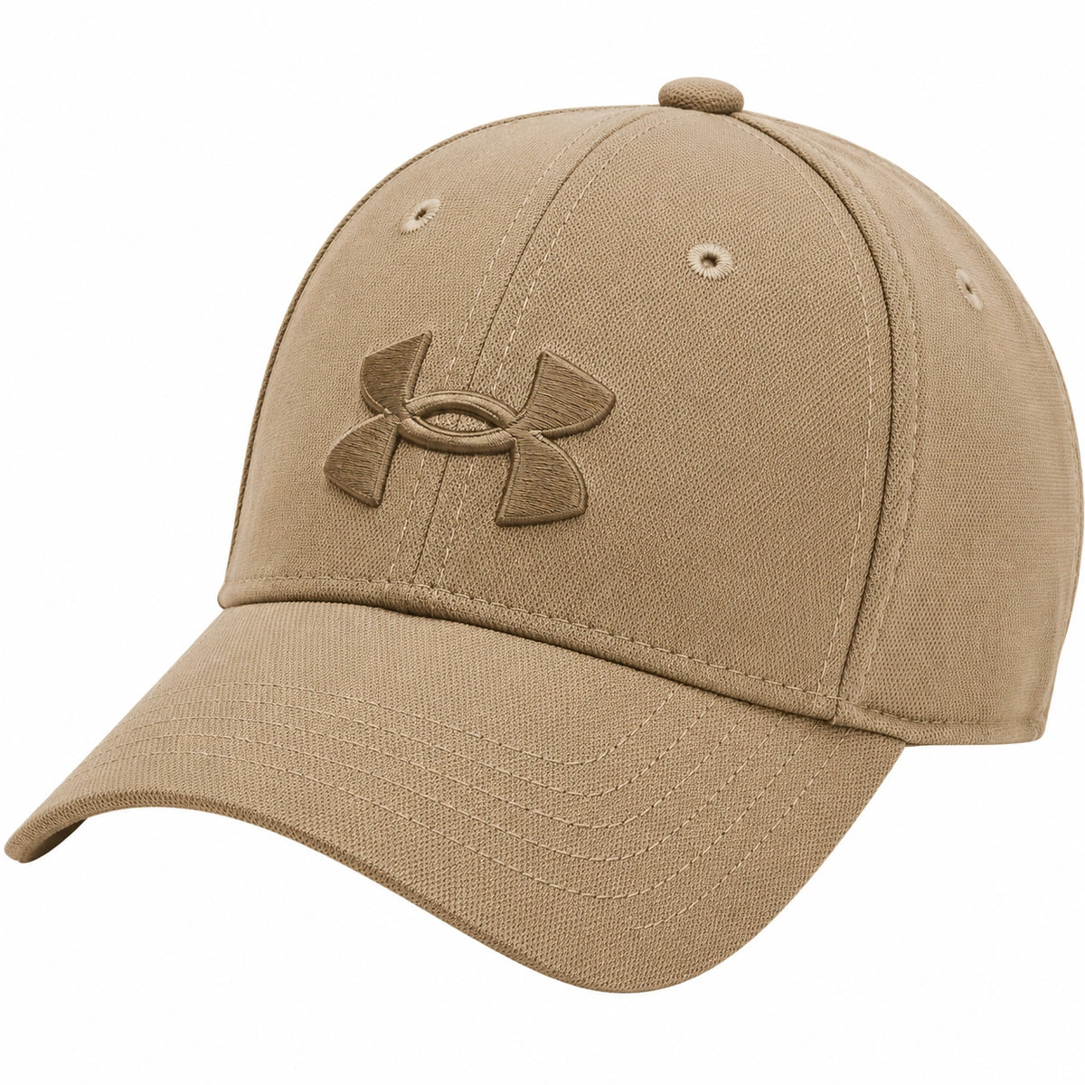 Gorra Ajustable Hombre Beige con Logo Bordado