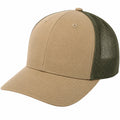 Gorra Trucker con Malla Beige y Verde