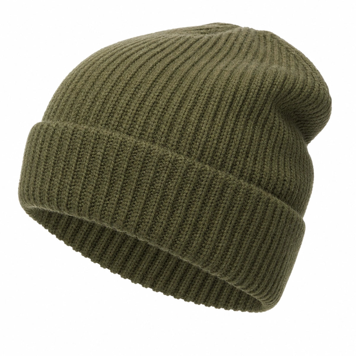 Gorro de Punto Clásico Verde Oliva
