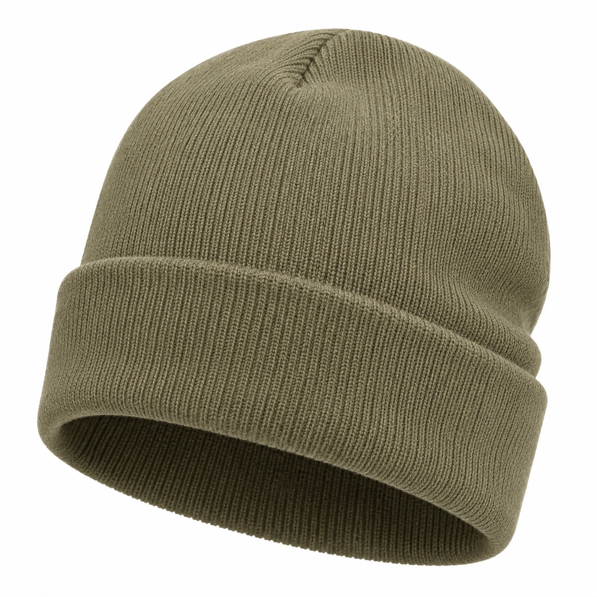 Gorro de Punto Unisex Verde Oliva