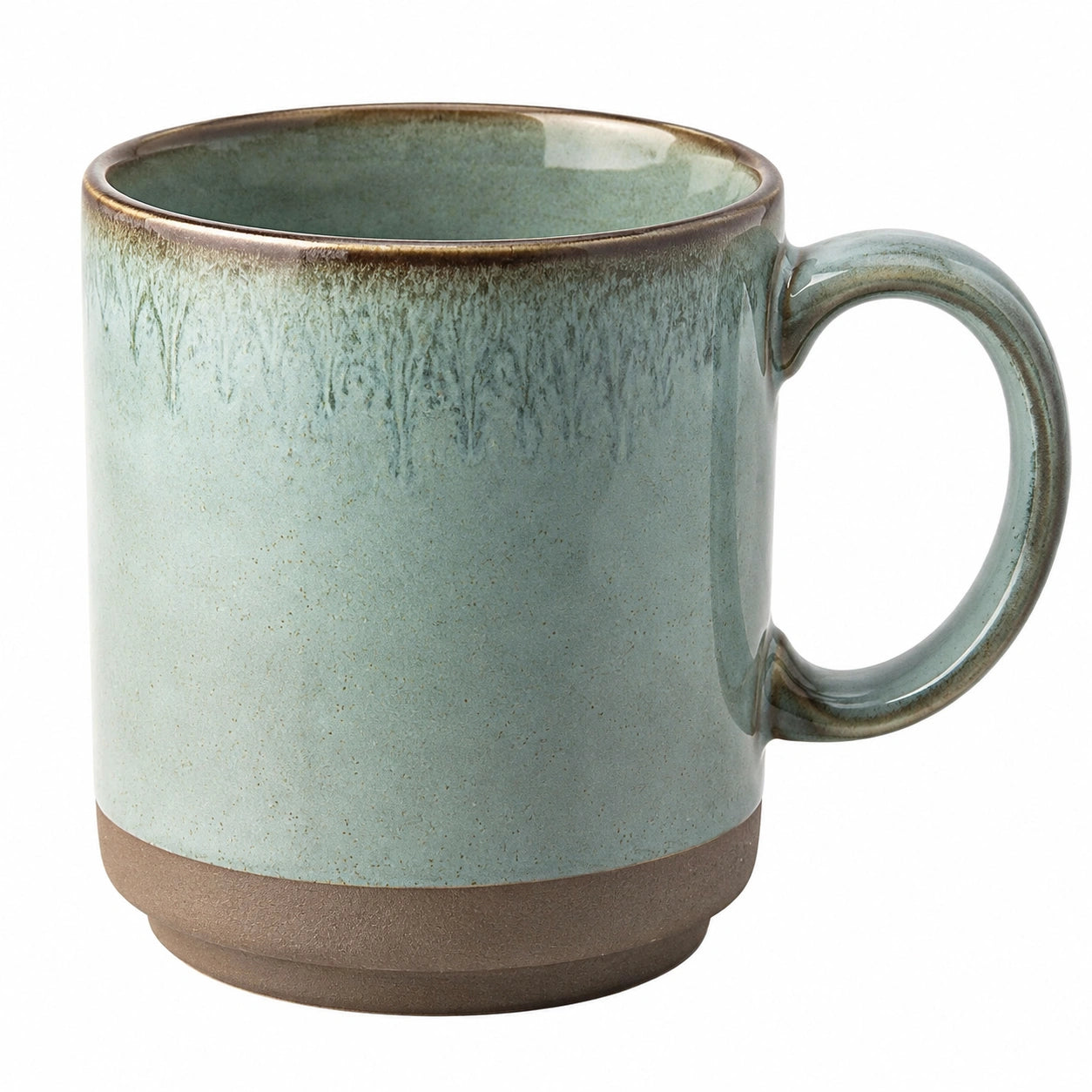 Taza de Cerámica Esmaltada Verde 300ml